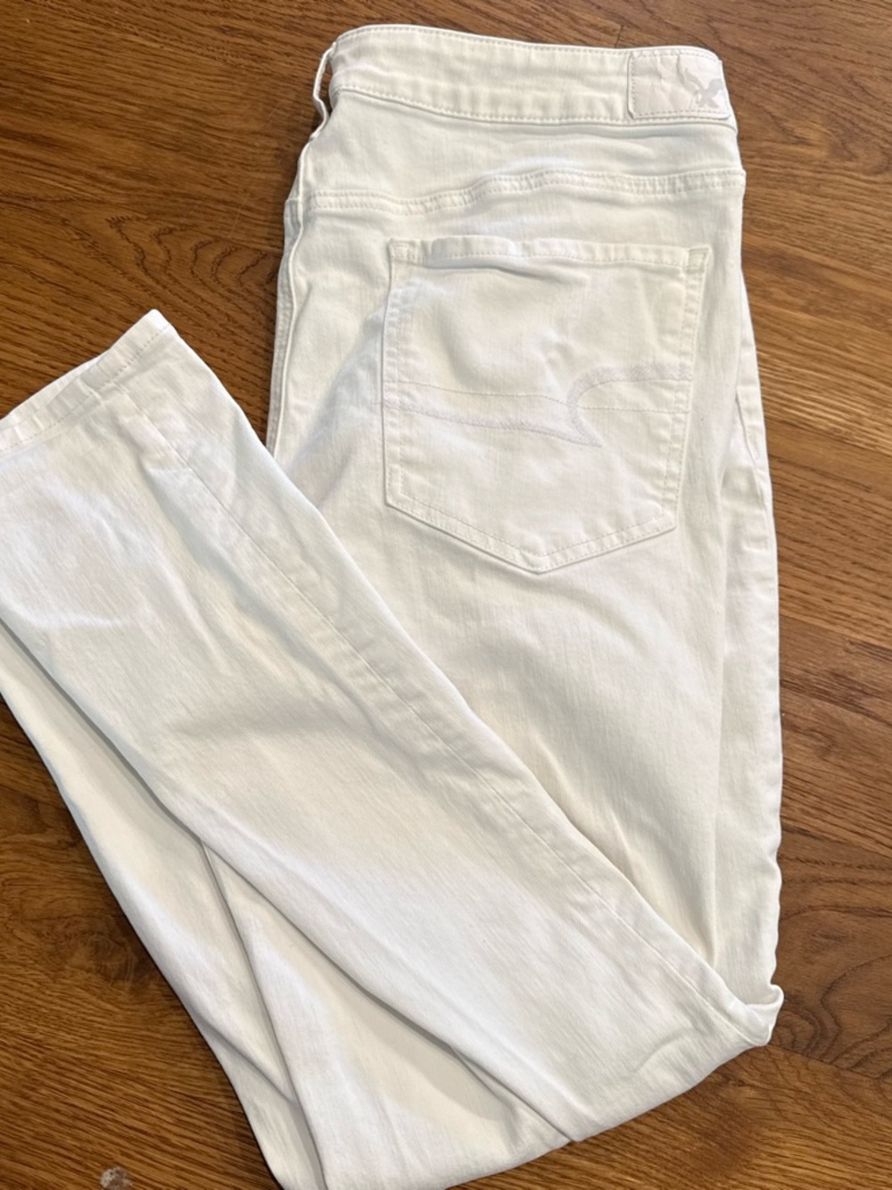 American Eagle Outfitters White Straight Leg Jeans